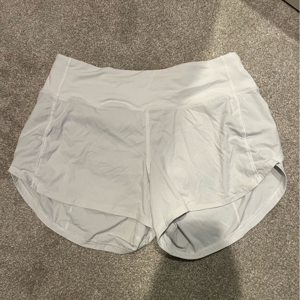 Lululemon Speed ups 2.5 white high rise size 6